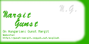 margit gunst business card